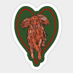 Irish Red Setter Sticker